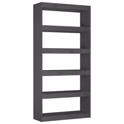 VidaXL 808200, Grey, Wood, Wood, Pinewood, 800 mm, 300 mm