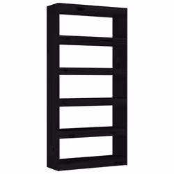 VidaXL 808202, Black, Wood, Wood, Pinewood, 800 mm, 300 mm