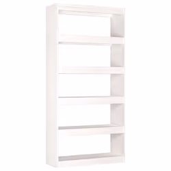 VidaXL 808204, White, Wood, Wood, Pinewood, 800 mm, 300 mm