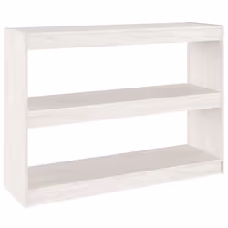 VidaXL 808209, White, Wood, Wood, Pinewood, 1000 mm, 300 mm