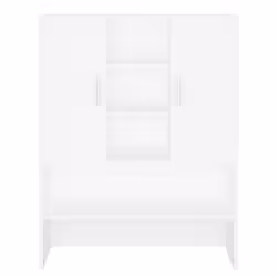 vidaXL Washing Machine Cabinet White Indoor Bathroom Cupboard Storage Rack - Additional view 3