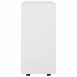 vidaXL Rolling Cabinet White Engineered Wood Office Drawer Rolling Cabinet - Additional view 6