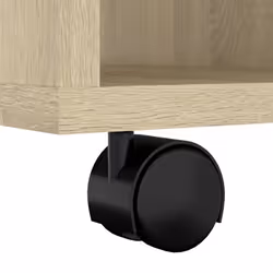 vidaXL Rolling Cabinet Sonoma Oak Engineered Wood Drawer Rolling Home Cabinet - Additional view 9