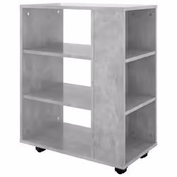 vidaXL Rolling Cabinet Concrete Grey Engineered Wood Drawer Rolling Cabinet - Additional view 5