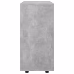 vidaXL Rolling Cabinet Concrete Grey Engineered Wood Drawer Rolling Cabinet - Additional view 6