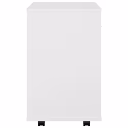 vidaXL Rolling Cabinet White Engineered Wood Drawer Rolling Office Cabinet - Additional view 5
