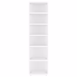 vidaXL Shoe Cabinet White Engineered Wood Household Shoe Storage Shelf Rack - Additional view 3