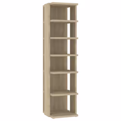 vidaXL Shoe Cabinet Sonoma Oak Engineered Wood Household Shoe Storage Shelf - Additional view 2