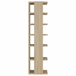 vidaXL Shoe Cabinet Sonoma Oak Engineered Wood Household Shoe Storage Shelf - Additional view 5