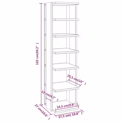 VidaXL 808493 shoe organizer Grey - Additional view 7