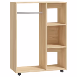 vidaXL Wardrobe Sonoma Oak Engineered Wood Storage Cabinet Clothes Organiser