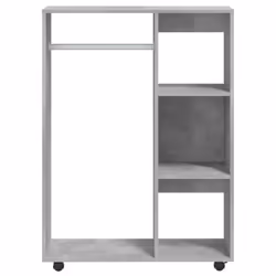 vidaXL Wardrobe Concrete Grey Engineered Wood Storage Cabinet Cloth Organiser - Additional view 5