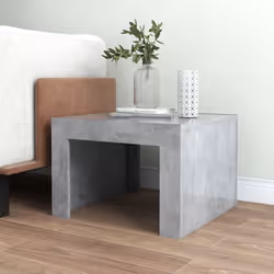 vidaXL Coffee Table Concrete Grey Chipboard Couch Side End Sofa Accent Table