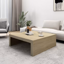 vidaXL Coffee Table Sonoma Oak Engineered Wood Indoor Couch End Sofa Table - Additional view 4