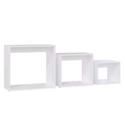 vidaXL Nesting Tables Living Room Side Table End Table 3 pcs Engineered Wood - white - Additional view 4