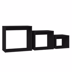 vidaXL Nesting Tables Living Room Side Table End Table 3 pcs Engineered Wood - black - Additional view 4