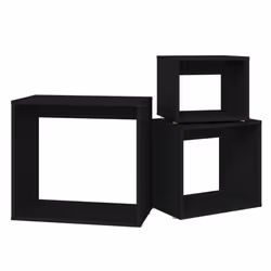 vidaXL Nesting Tables Living Room Side Table End Table 3 pcs Engineered Wood - black - Additional view 6