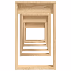 vidaXL 3x Nesting Tables Sonoma Oak Engineered Wood End Side Nest of Table - Additional view 9