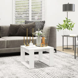 vidaXL Side Table White Engineered Wood Accent Couch Tea Coffee Sofa Table