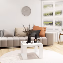 vidaXL Side Table White Engineered Wood Accent Couch Tea Coffee Sofa Table