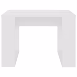 vidaXL Side Table White Engineered Wood Accent Couch Tea Coffee Sofa Table - Additional view 5