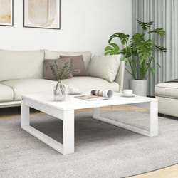 vidaXL Coffee Table White Engineered Wood Living Room End Sofa Couch Table