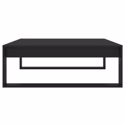 vidaXL Coffee Table Black Engineered Wood Living Room End Sofa Couch Table - Additional view 6