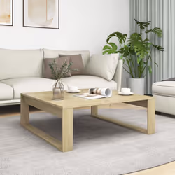 vidaXL Coffee Table Sonoma Oak Engineered Wood Living Room End Sofa Table Set