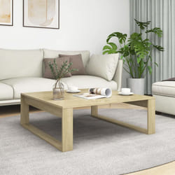 vidaXL Coffee Table Sonoma Oak Engineered Wood Living Room End Sofa Table Set