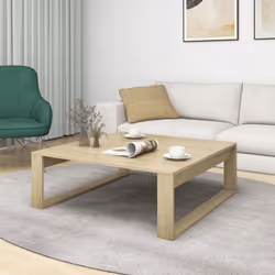 vidaXL Coffee Table Sonoma Oak Engineered Wood Living Room End Sofa Table Set