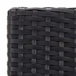 VidaXL 316668 outdoor chair Terrace Padded seat Polyester, Polyrattan, Steel Black, Cream - Additional view 7