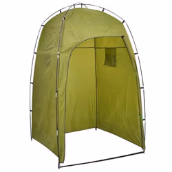 vidaXL Portable Camping Toilet with Tent 10+10 L Privacy Travel Toilet Set