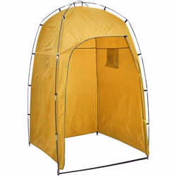vidaXL Portable Camping Toilet with Tent 10+10 L Privacy Travel Toilet Set