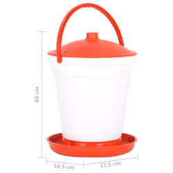 vidaXL Automatic Poultry Drinker Outdoor Automatic Drinking Trough Waterer - Additional view 4