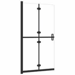 vidaXL Foldable Walk-in Shower Wall Transparent ESG Glass Shower Cubicles