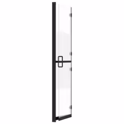 vidaXL Foldable Walk-in Shower Wall Half Frosted ESG Glass Shower Cubicles - Additional view 5