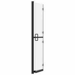 vidaXL Foldable Walk-in Shower Wall Frosted ESG Glass Shower Enclosure Screen - Additional view 5