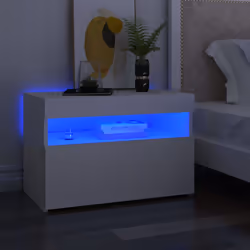 VidaXL 3082774 nightstand/bedside table White