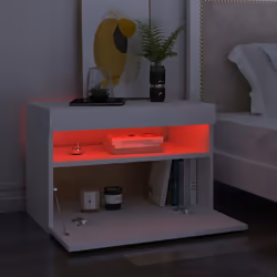 VidaXL 3082774 nightstand/bedside table White