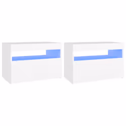 VidaXL 3082775, White, Wood, 600 mm, 350 mm, 400 mm, 2 pc(s)
