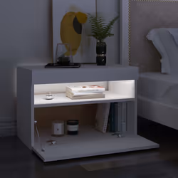 VidaXL 3082775 nightstand/bedside table White - Additional view 4