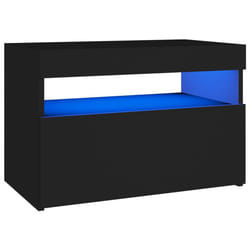 VidaXL 3082776 nightstand/bedside table Black