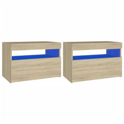 VidaXL 3082781 nightstand/bedside table Oak