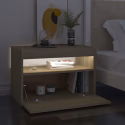 VidaXL 3082781 nightstand/bedside table Oak - Additional view 4