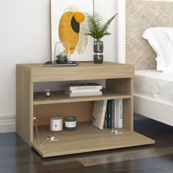 VidaXL 3082781 nightstand/bedside table Oak - Additional view 6