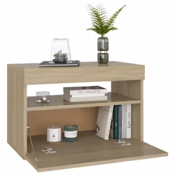 VidaXL 3082781 nightstand/bedside table Oak - Additional view 7