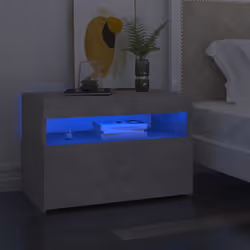 VidaXL 3082782 nightstand/bedside table Concrete colour