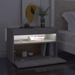 VidaXL 3082782 nightstand/bedside table Concrete colour - Additional view 4