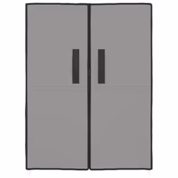) vidaXL Shoe Cabinet Fabric Storage Rack Multi Colours 60x28x90 cm/60x30x166 cm - Grey, 60 x 28 x 90 cm (W x D x H - Additional view 2