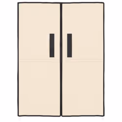 ) vidaXL Shoe Cabinet Fabric Storage Rack Multi Colours 60x28x90 cm/60x30x166 cm - Cream, 60 x 28 x 90 cm (W x D x H